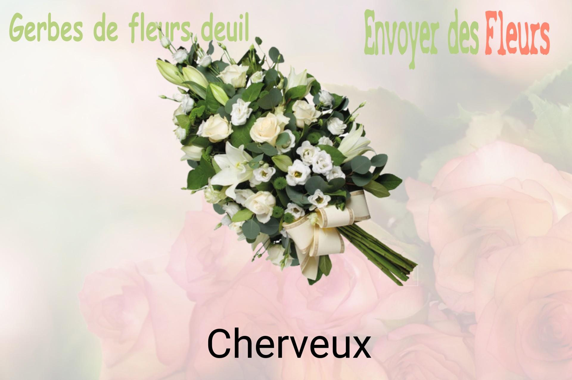 Gerbe de fleurs de deuil livrée à Cherveux